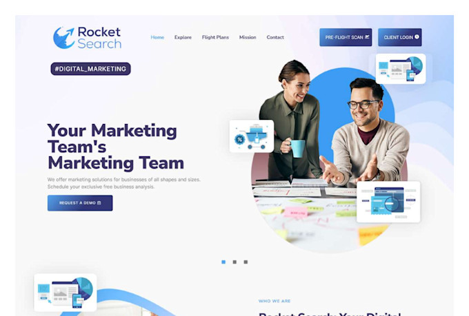 redesign and rebuild the wordpress website with modern UX, SEO, and ai features
